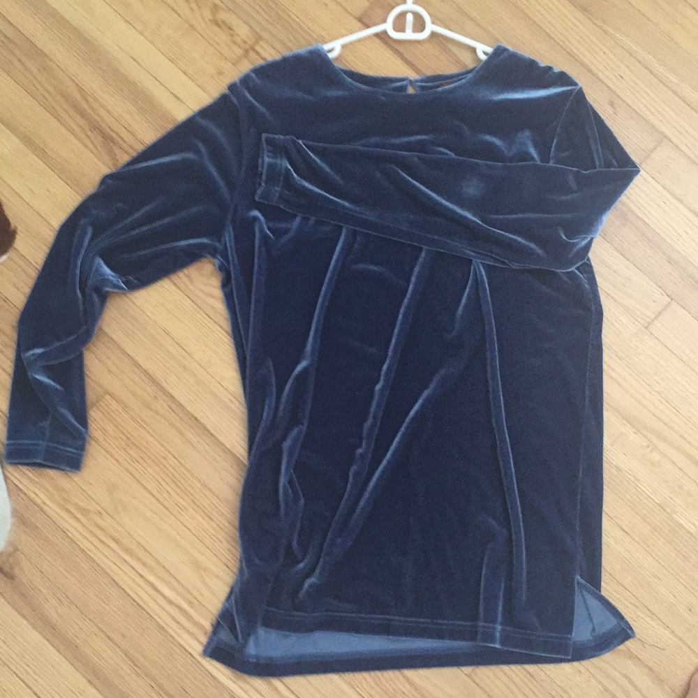 Velvet long sleeve shirt
